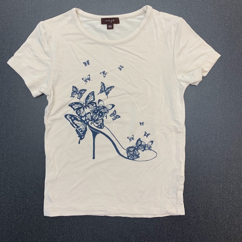 Imoga Little Girls Tee With Print Size 4.